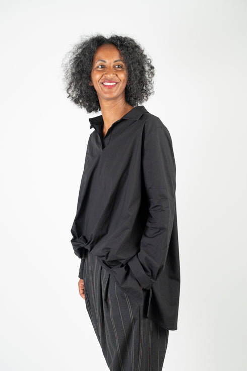 Camicia con trama frontale Giulia